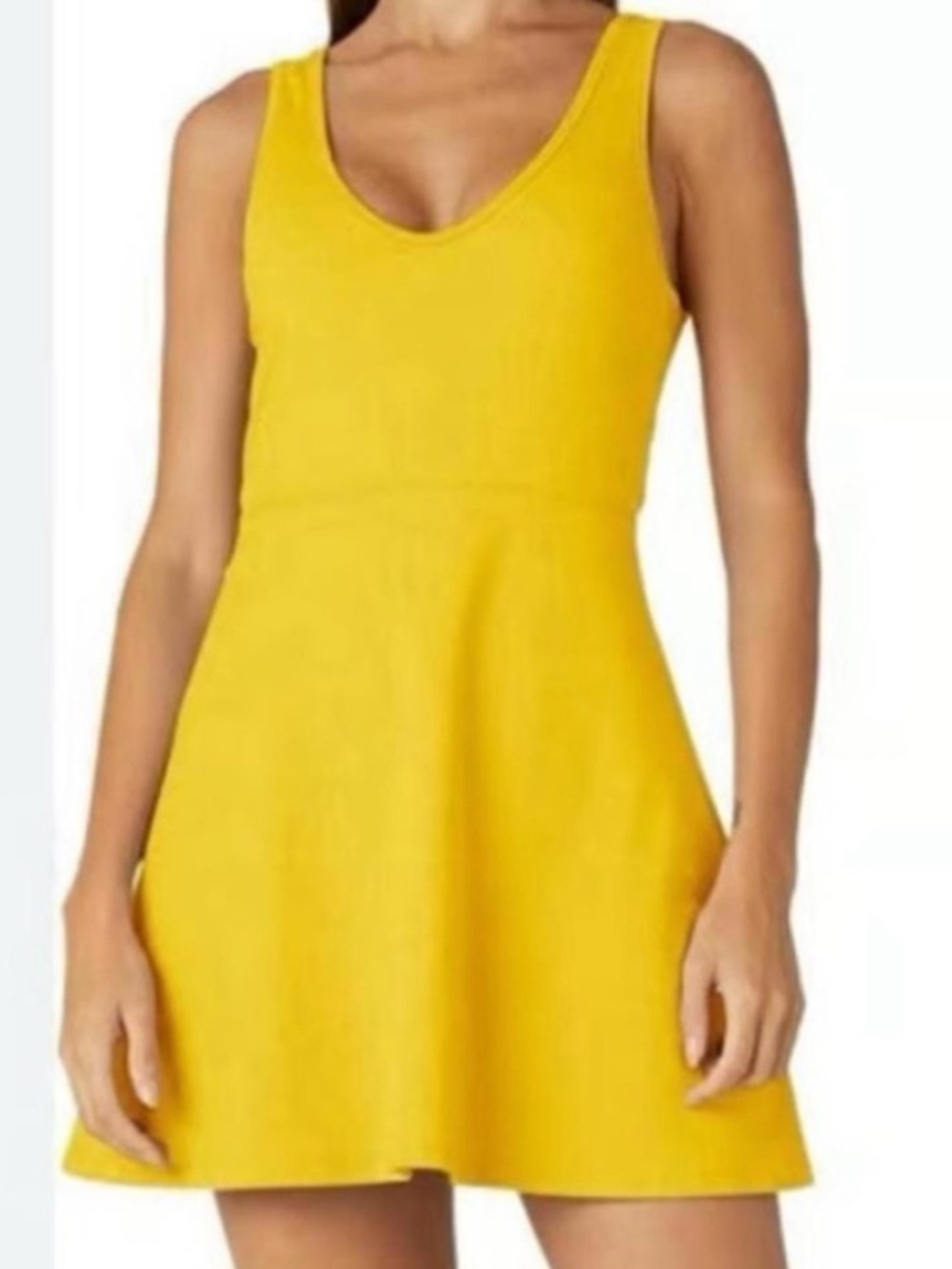 Beyond Yoga Spacedye Movement dress in yellow. Medium. New!